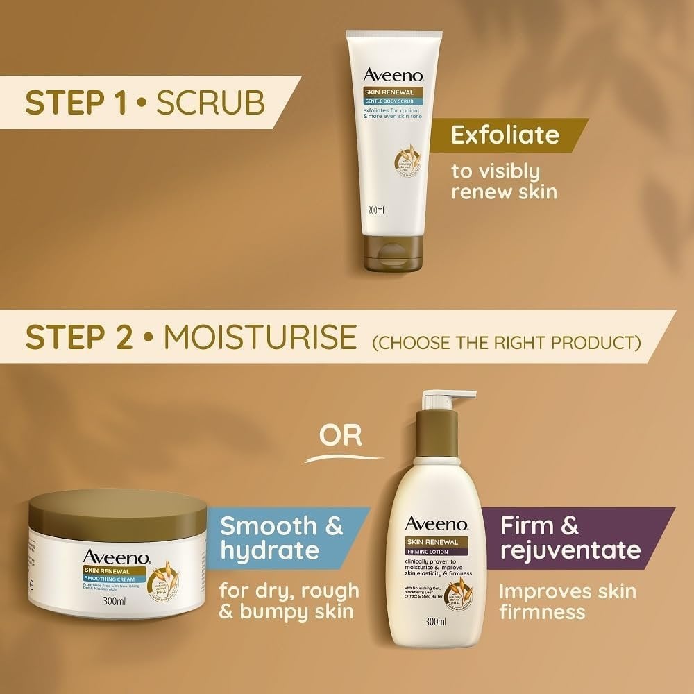 Aveeno Skin Renewal Gentle Body Scrub 200ml