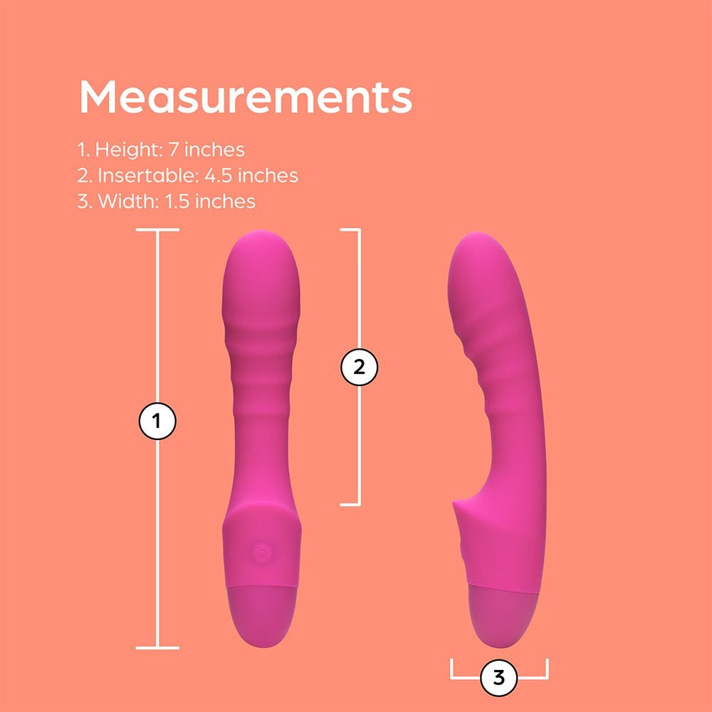 So Divine Pink Pash Ribbed Vibrator