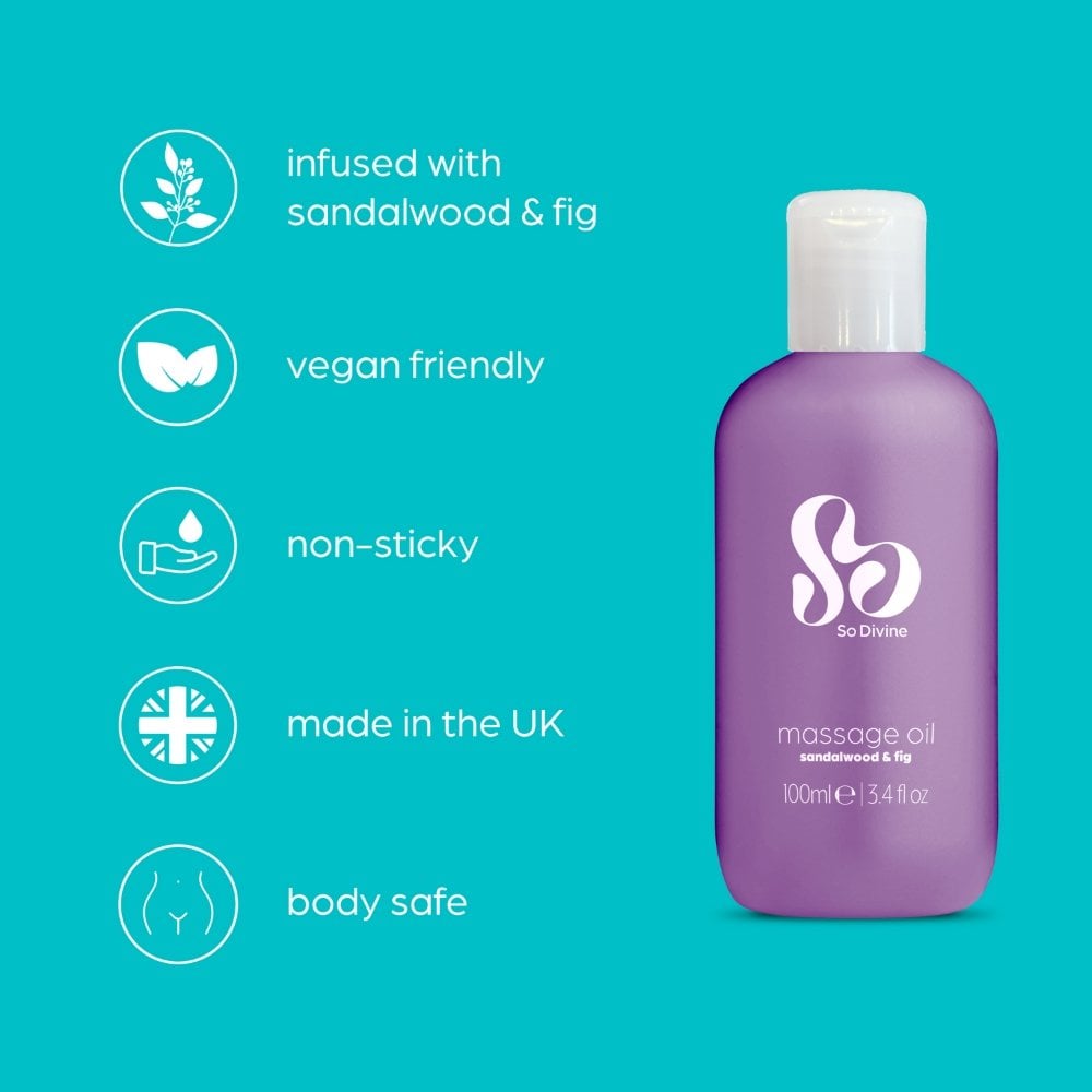 So Divine Sandalwood & Fig Massage Oil 100ml