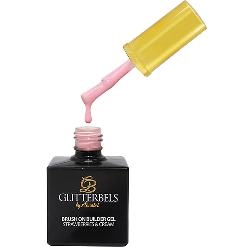 Glitterbels Strawberries & Cream Brush On Builder Gel Polish 17ml