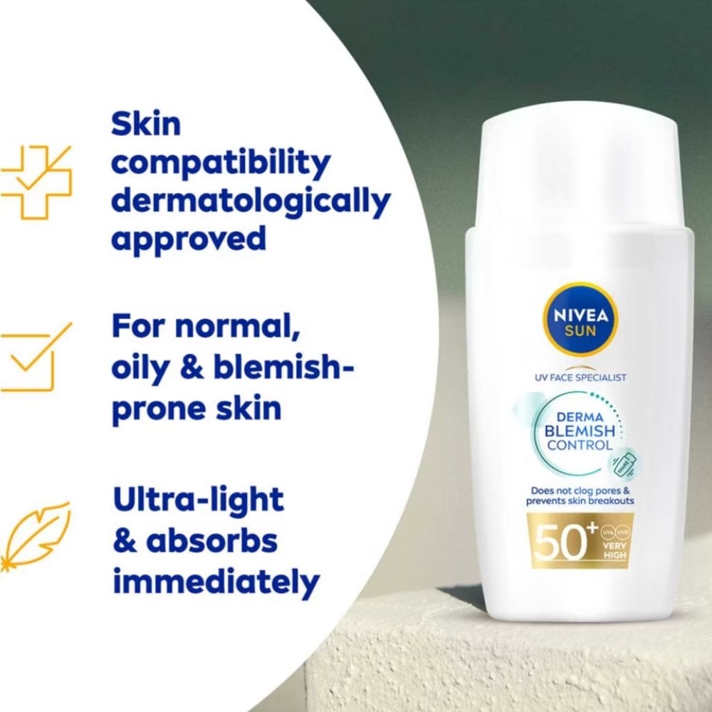 Nivea Sun UV Face Derma Blemish Control Sun Fluid SPF50+ 40ml