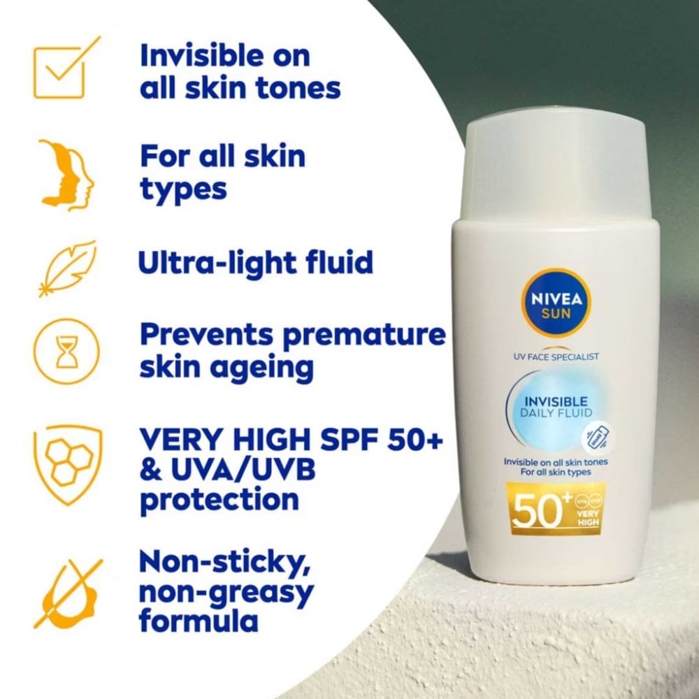 Nivea Sun UV Face Specialist Invisible Daily Fluid SPF50+ 40ml