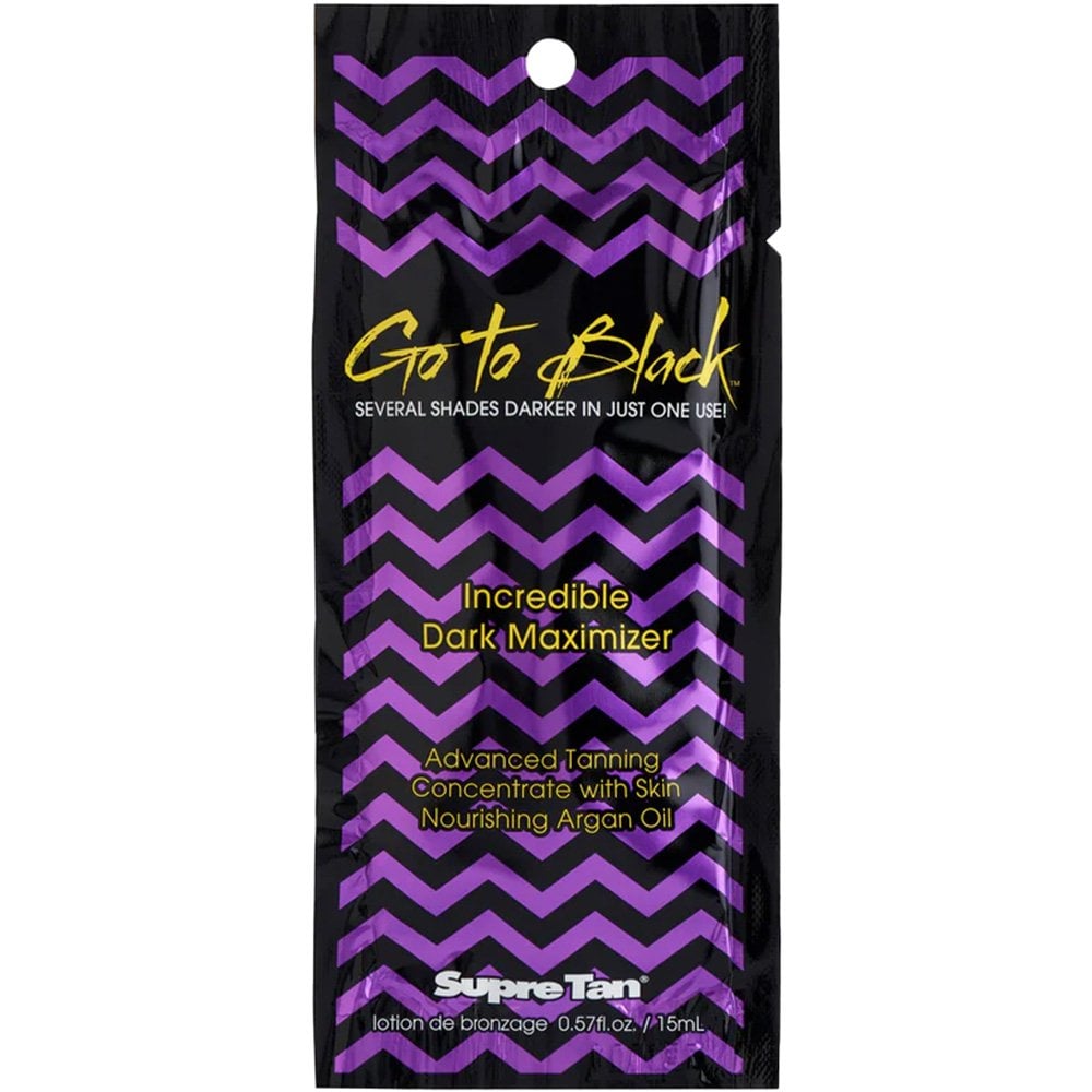 Supre Tan Go To Black Maximiser Tanning Accelerator Lotion Sachet 15ml
