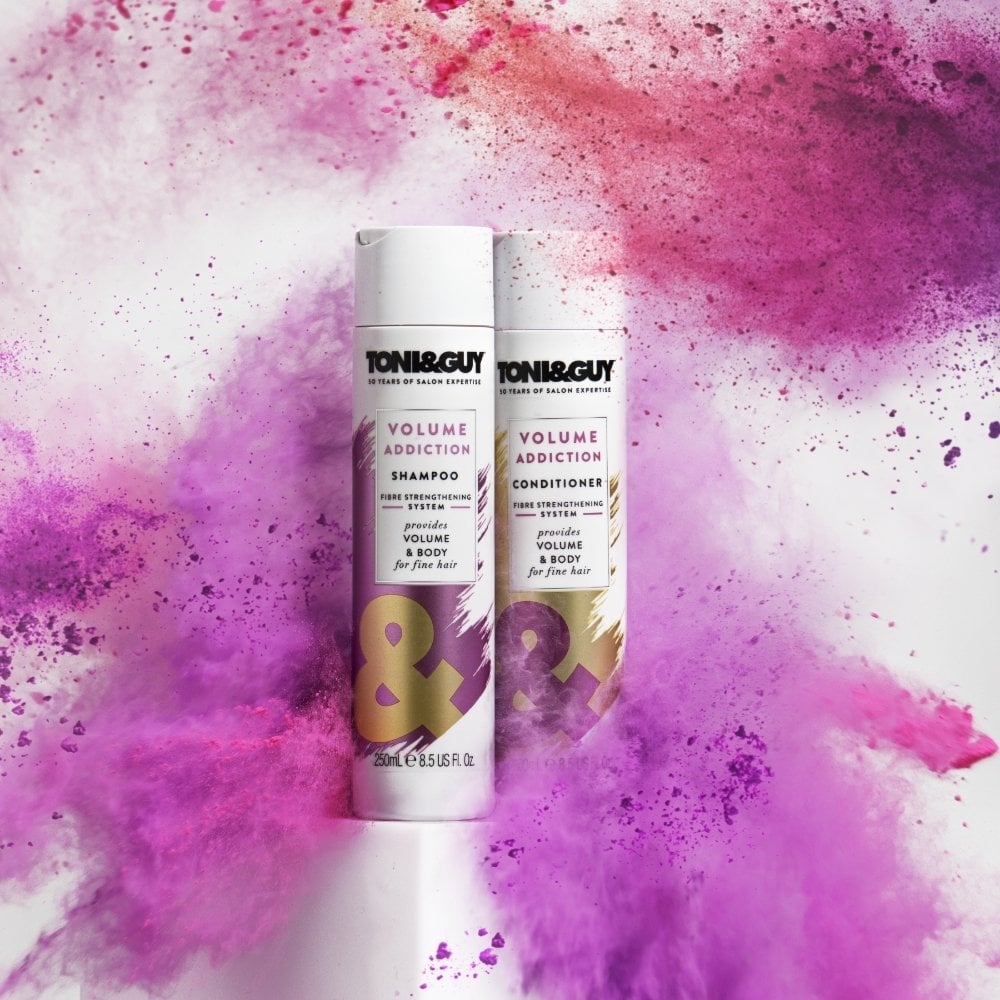 Toni & Guy Volume Addiction Fibre Strengthening System Shampoo & Conditioner Twin 2 x 250ml