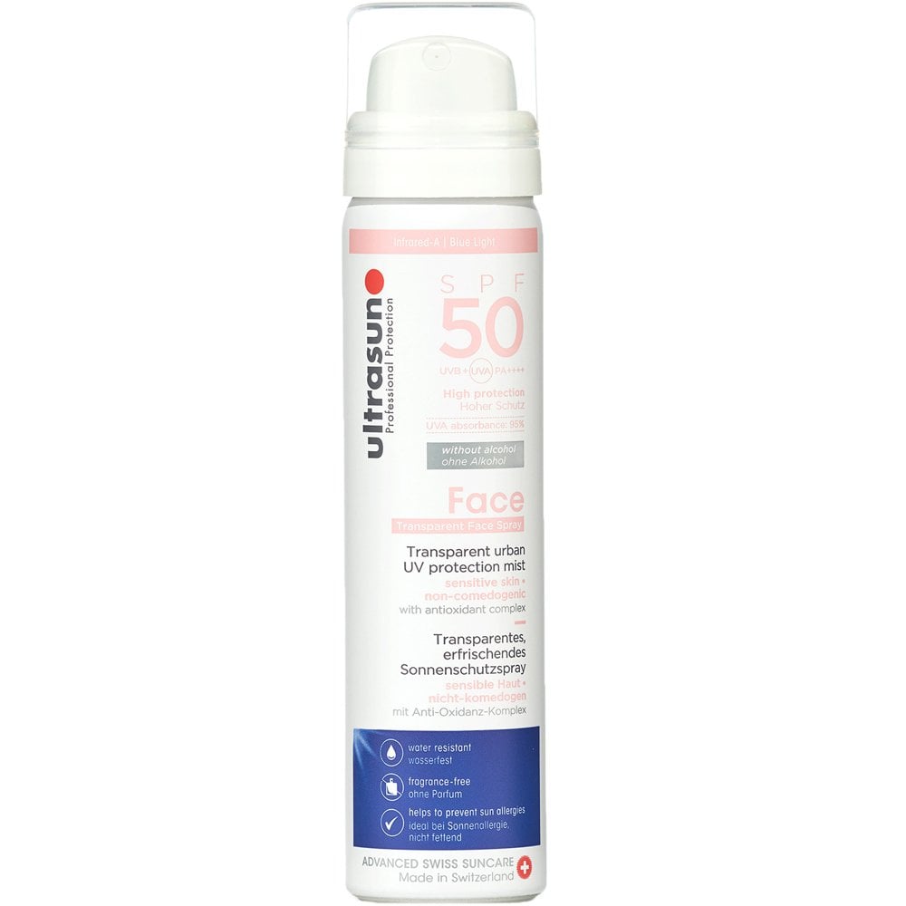 Ultrasun Face Transparent Face Spray PA++++ SPF50 75ml