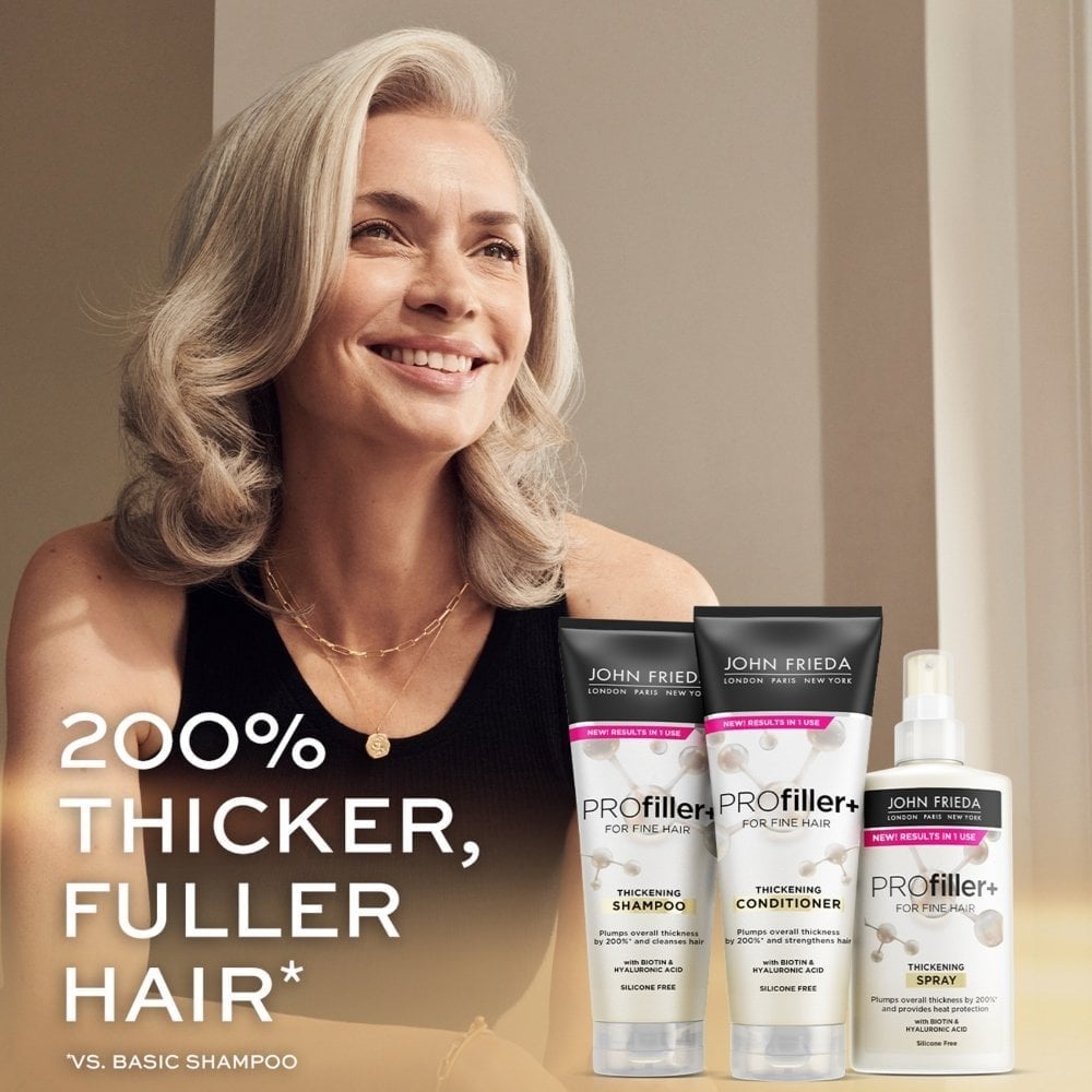 John Frieda Volume PROFiller+ Thickening Shampoo & Conditioner Twin 2 x 250ml