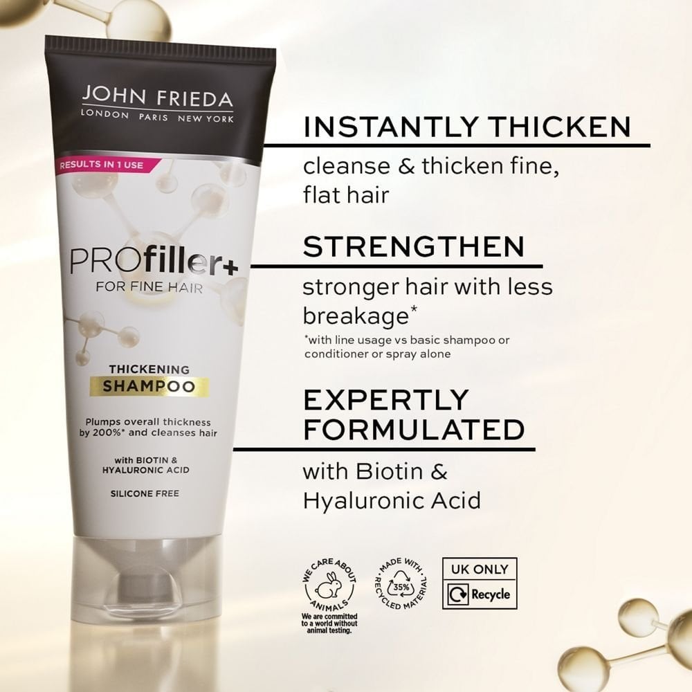 John Frieda Volume PROFiller+ Thickening Shampoo & Conditioner Twin 2 x 250ml