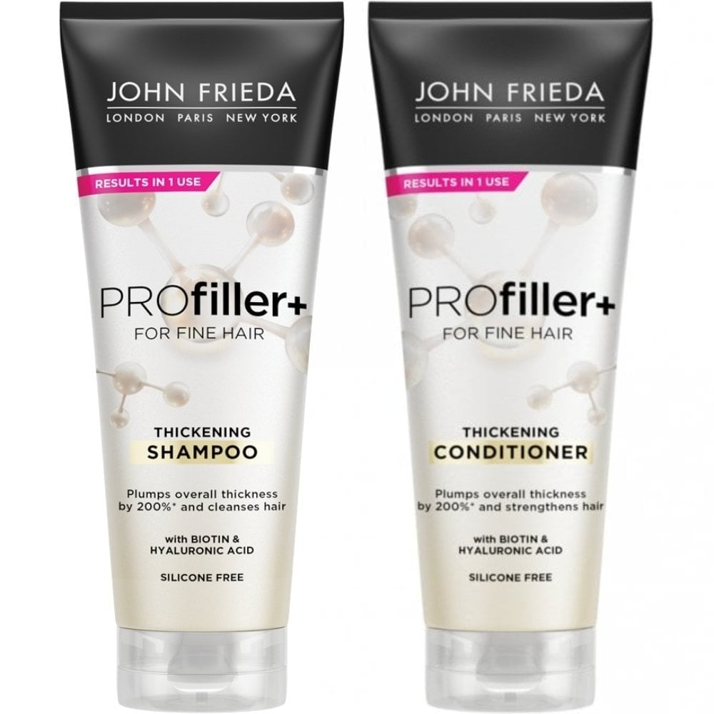John Frieda Volume PROFiller+ Thickening Shampoo & Conditioner Twin 2 x 250ml