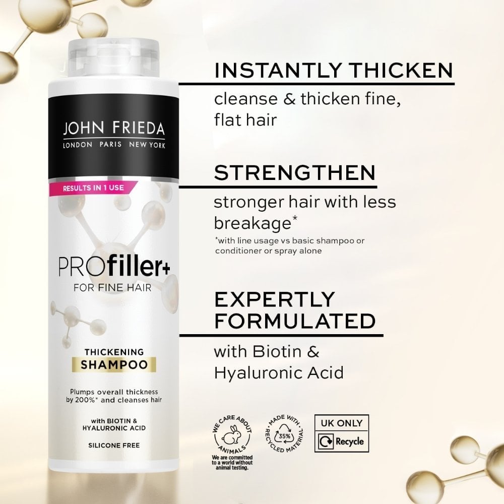 John Frieda Volume PROFiller+ Thickening Shampoo & Conditioner Twin 2 x 500ml