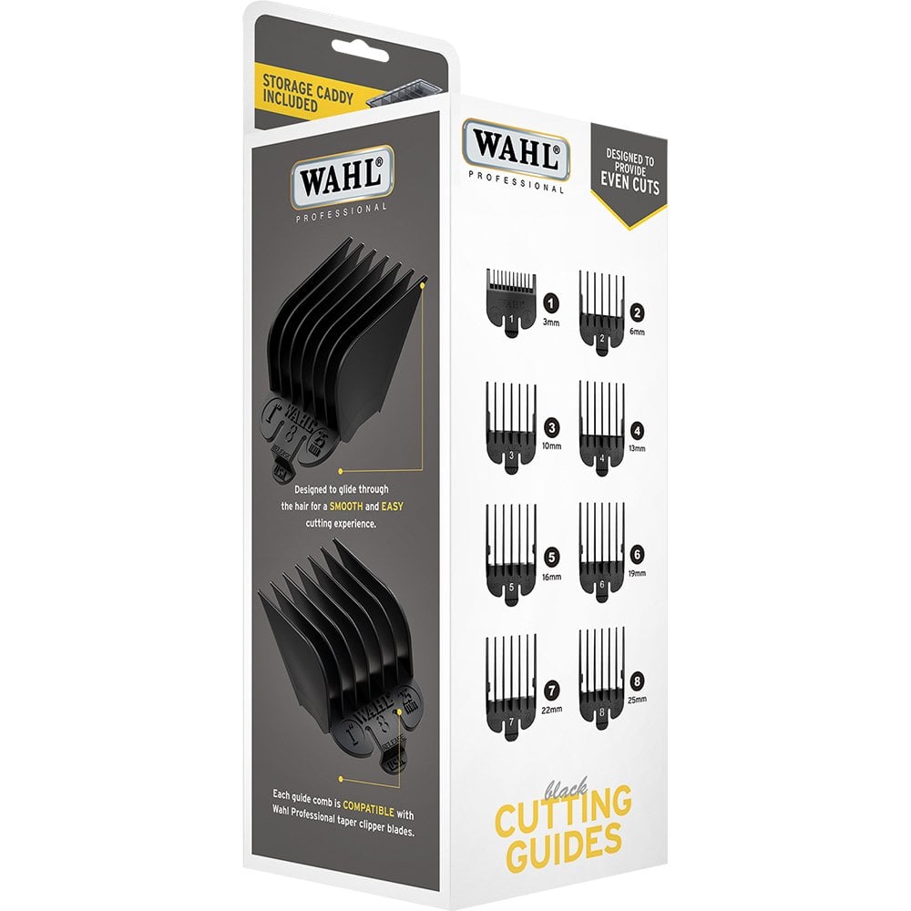 Wahl Professional Black Plastic Clipper Attachment Comb Set