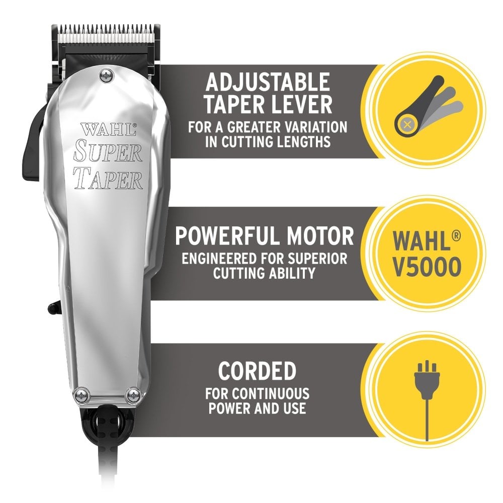 Wahl Professional Chrome Super Taper Hair Clipper
