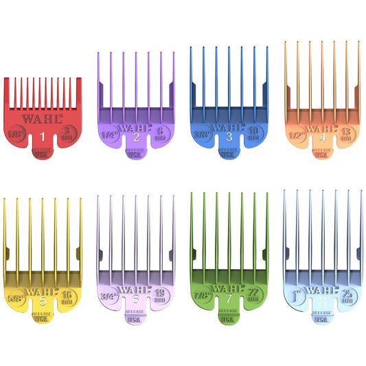 Wahl Professional Coloured Clipper Attachments 1-8