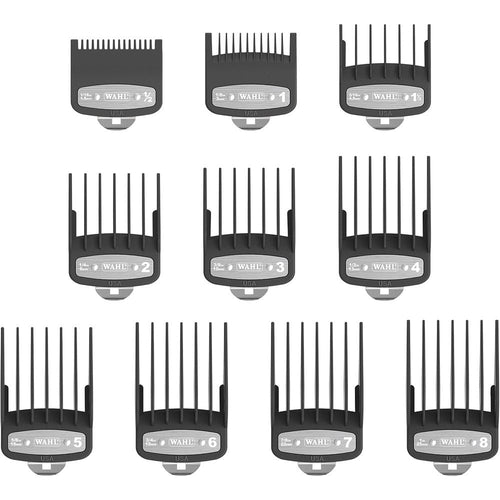 Wahl Professional Premium Attachment Cutting Guide Combs Set Pack of 10