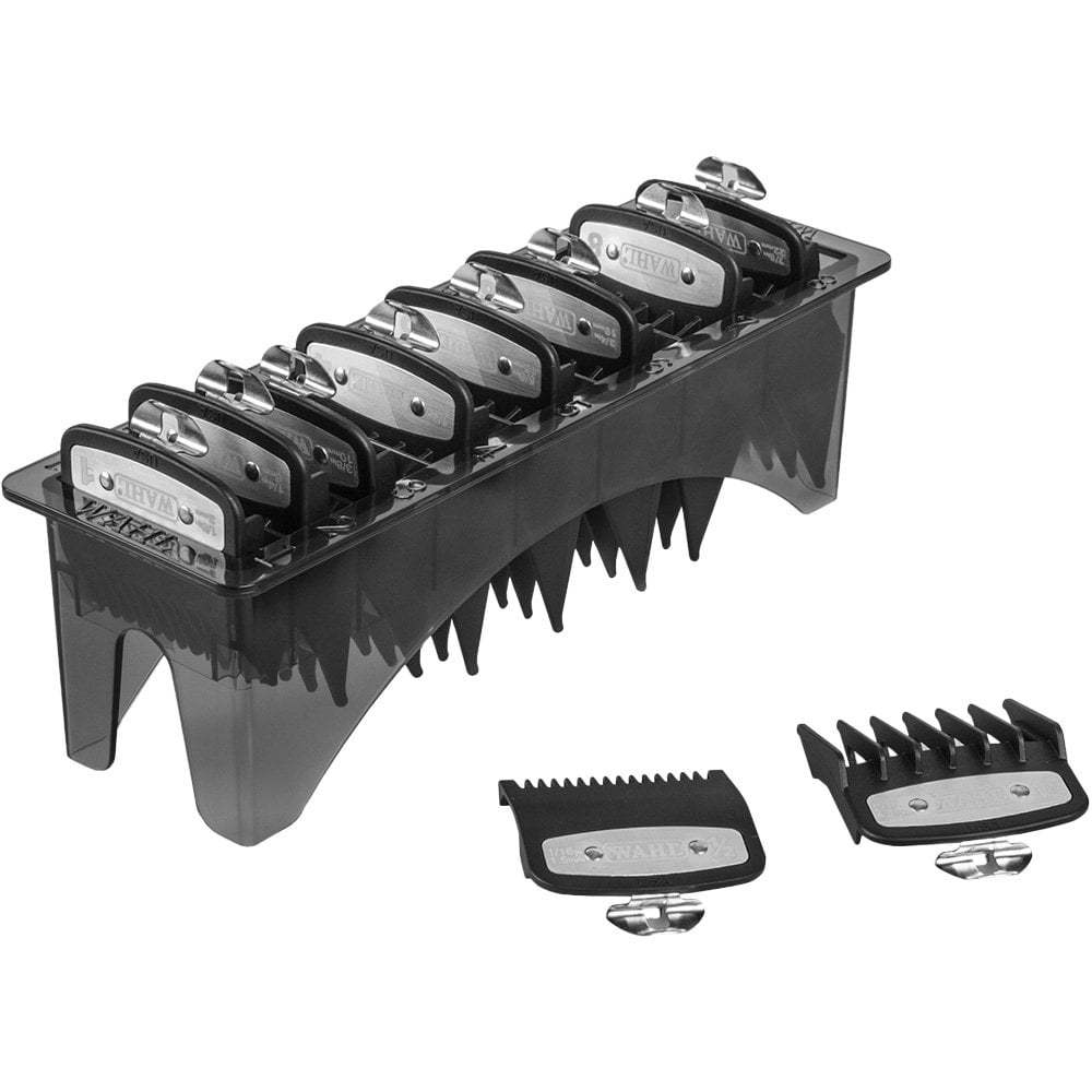 Wahl Professional Premium Attachment Cutting Guide Combs Set Pack of 10
