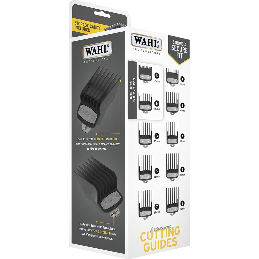 Wahl Professional Premium Attachment Cutting Guide Combs Set Pack of 10
