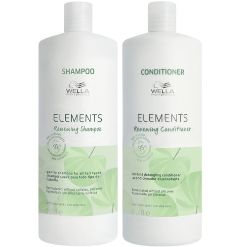 Wella Professionals Elements Renewal Shampoo & Light Conditioner Twin 2 x 1000ml