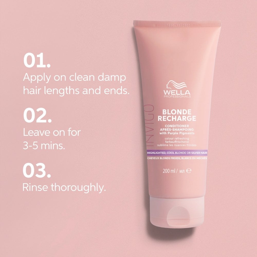 Wella Professionals Invigo Blonde Recharge Cool Blonde Colour Refreshing Conditioner 200ml