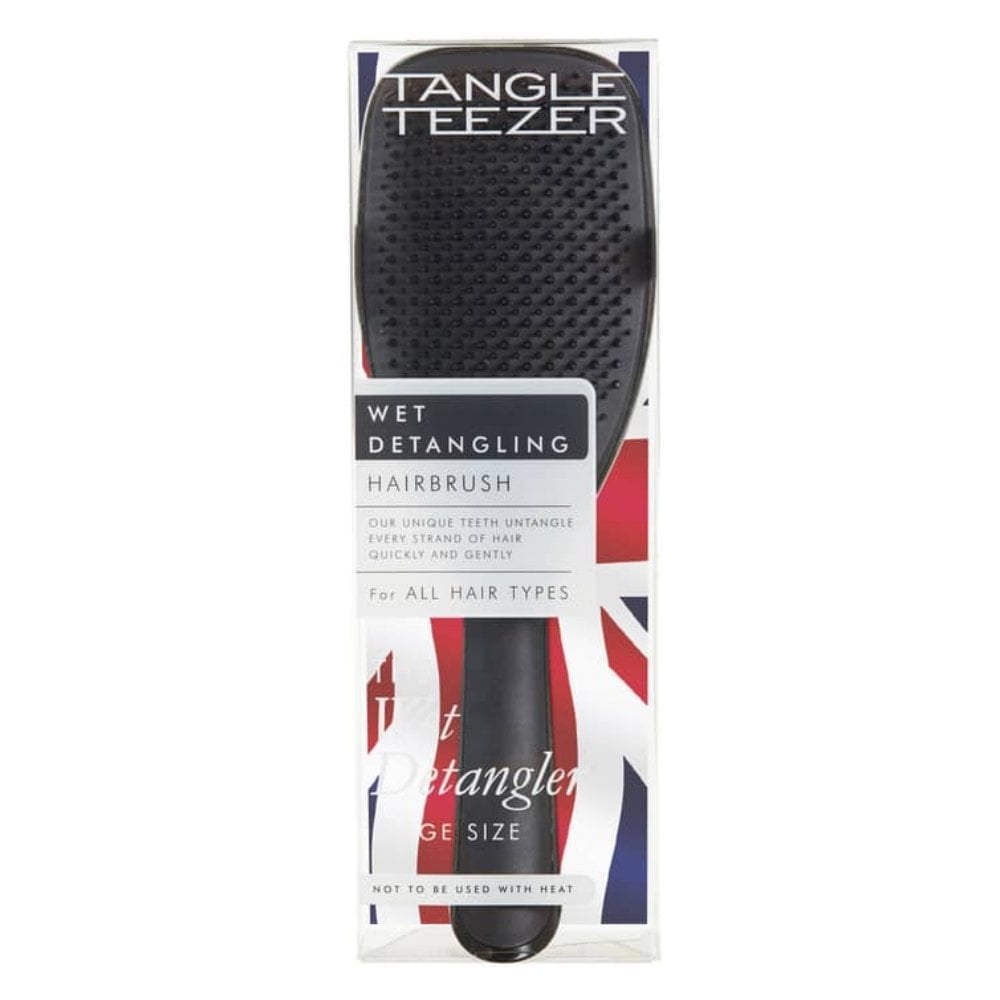 Tangle Teezer Wet Detangling Hairbrush Large Black Gloss