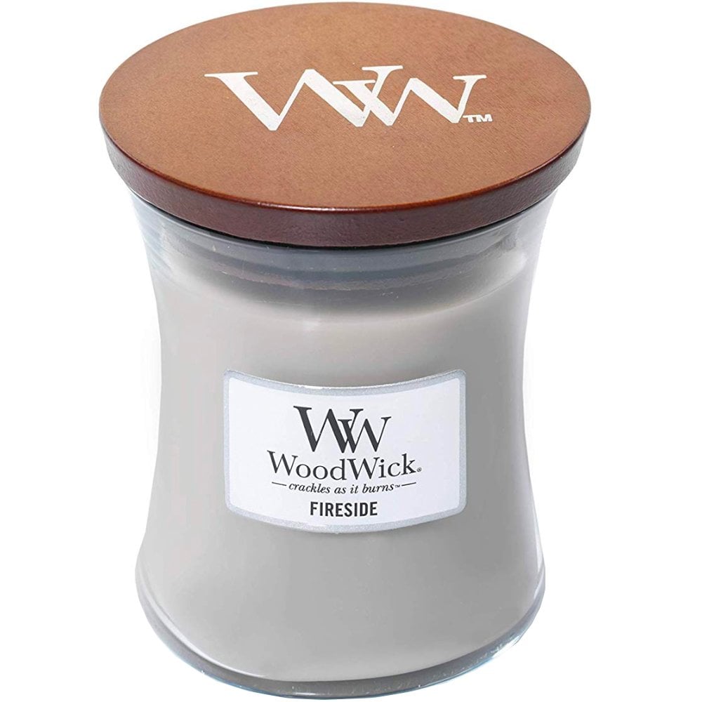 WoodWick Fireside Medium Hourglass Jar Candle