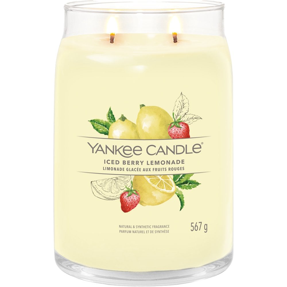 Yankee Candle Iced Berry Lemonade Large Signature Jar Candle
