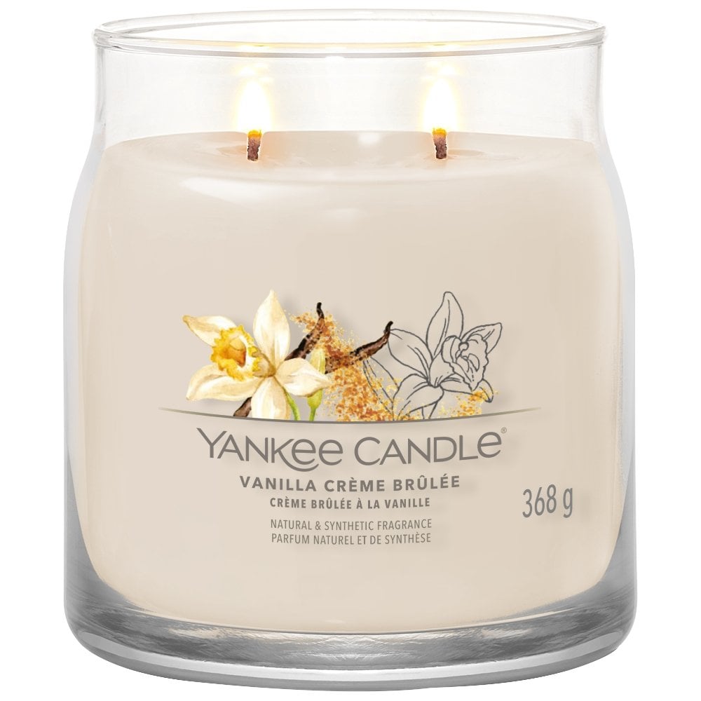 Yankee Candle Vanilla Creme Brulee Medium Signature Jar Candle