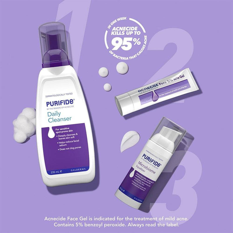 Acnecide + Purifide  cleanser