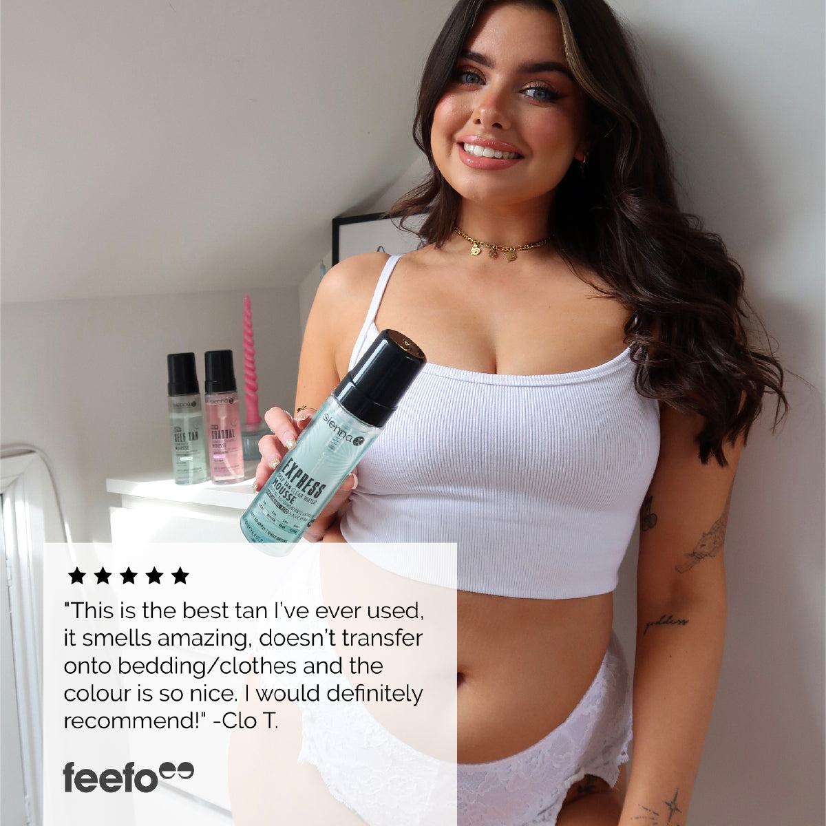 Sienna X Ultra Dark Self Tan Clear Water Mousse 190ml