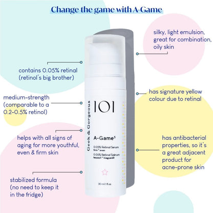 Geek & Gorgeous 101 A-Game 5 0.05% Retinal Serum 30ml