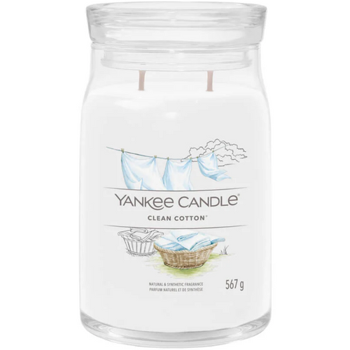 Yankee Candle Clean Cotton Large Signature Jar Candle