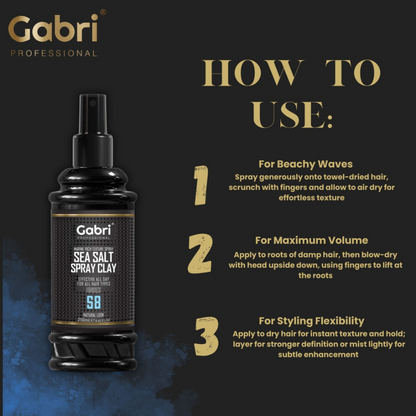 Gabri Professional Sea Salt Spray Clay S8 Natural Look 250ml