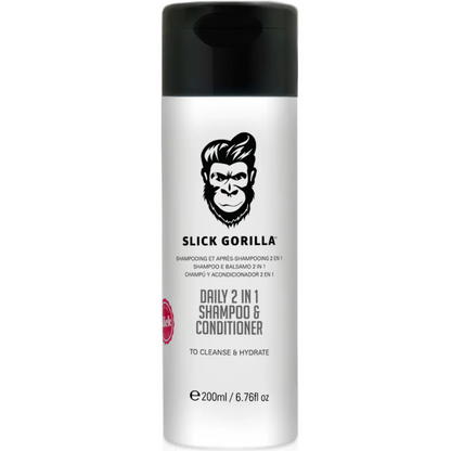Slick Gorilla Daily 2-In-1 Shampoo & Conditioner 200ml