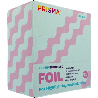 Prisma Pop-up Silver Embossed Foil Ripple 120mm x 273mm 500 Sheets