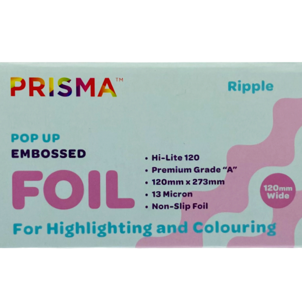 Prisma Pop-up Silver Embossed Foil Ripple 120mm x 273mm 500 Sheets