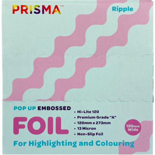 Prisma Pop-up Silver Embossed Foil Ripple 120mm x 273mm 500 Sheets