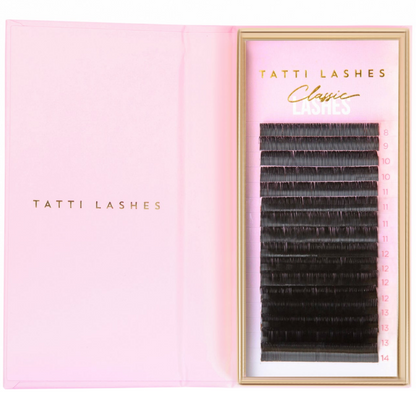 Tatti Lashes Mixed Length D Curl 0.20 Classic Individual Lashes Black