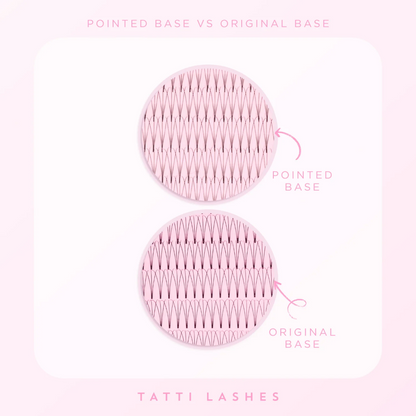 Tatti Lashes 12mm D Curl Pre-Fanned Russian Volume 3D Individual Lashes Black