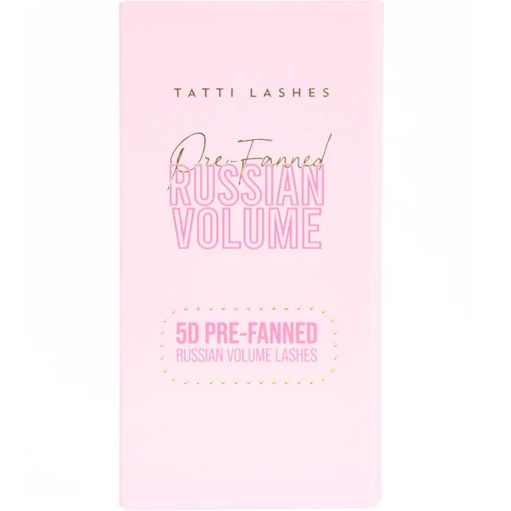 Tatti Lashes 11mm D Curl Pre-Fanned Russian Volume 5D Individual Lashes Black