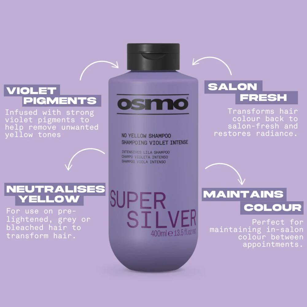 Osmo Super Silver No Yellow Shampoo 400ml