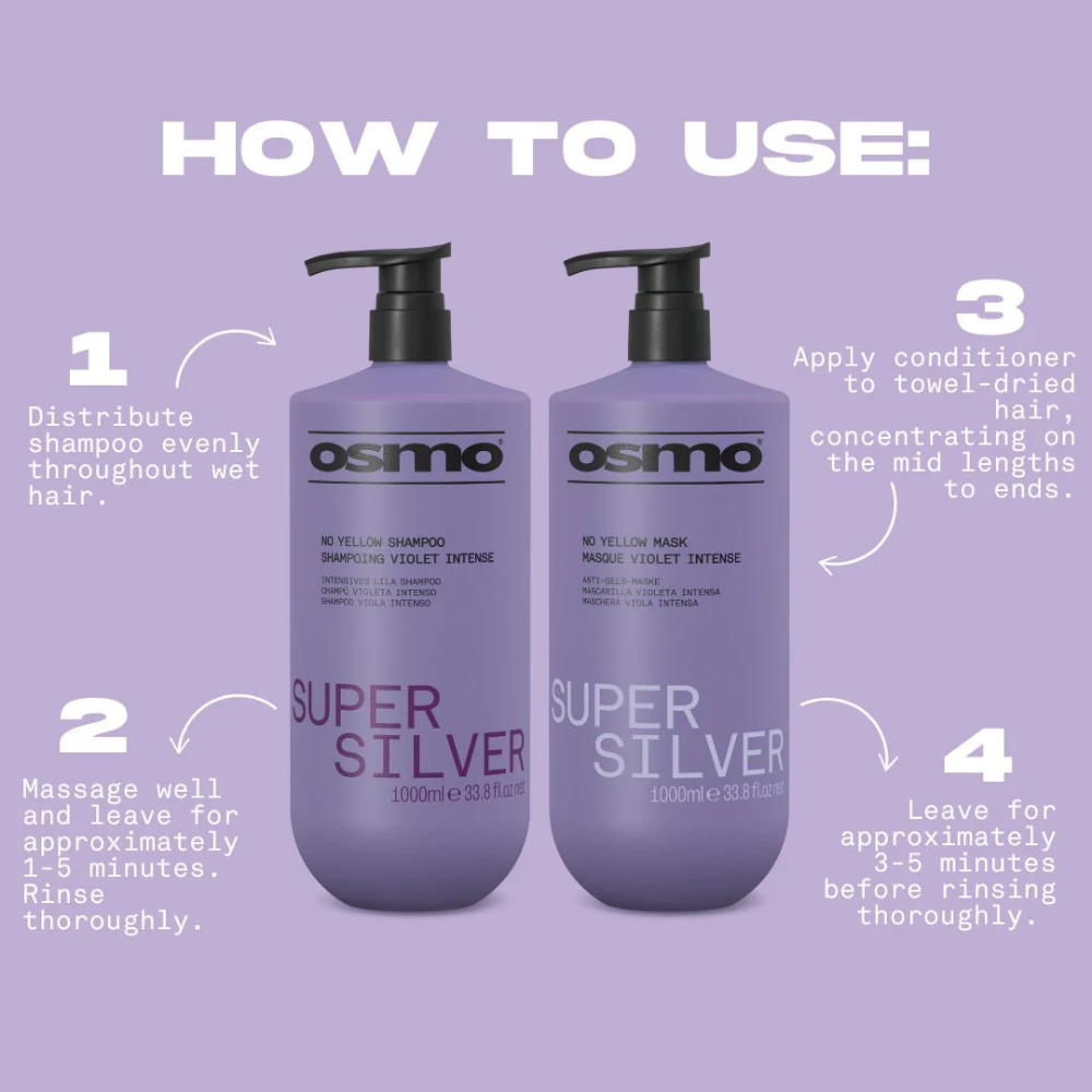Osmo Super Silver No Yellow Shampoo 1000ml