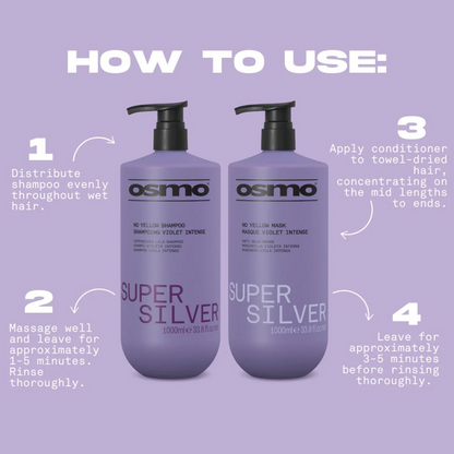 Osmo Super Silver No Yellow Shampoo 1000ml