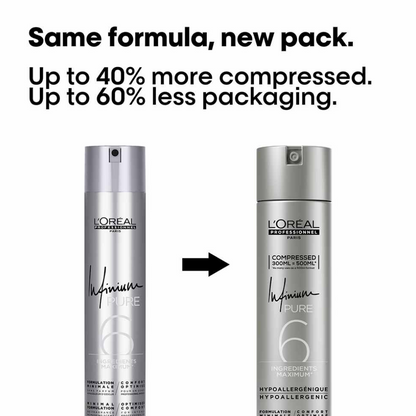 L'Oreal Professionnel Infinium Pure 6 Extra Strong Hairspray 300ml