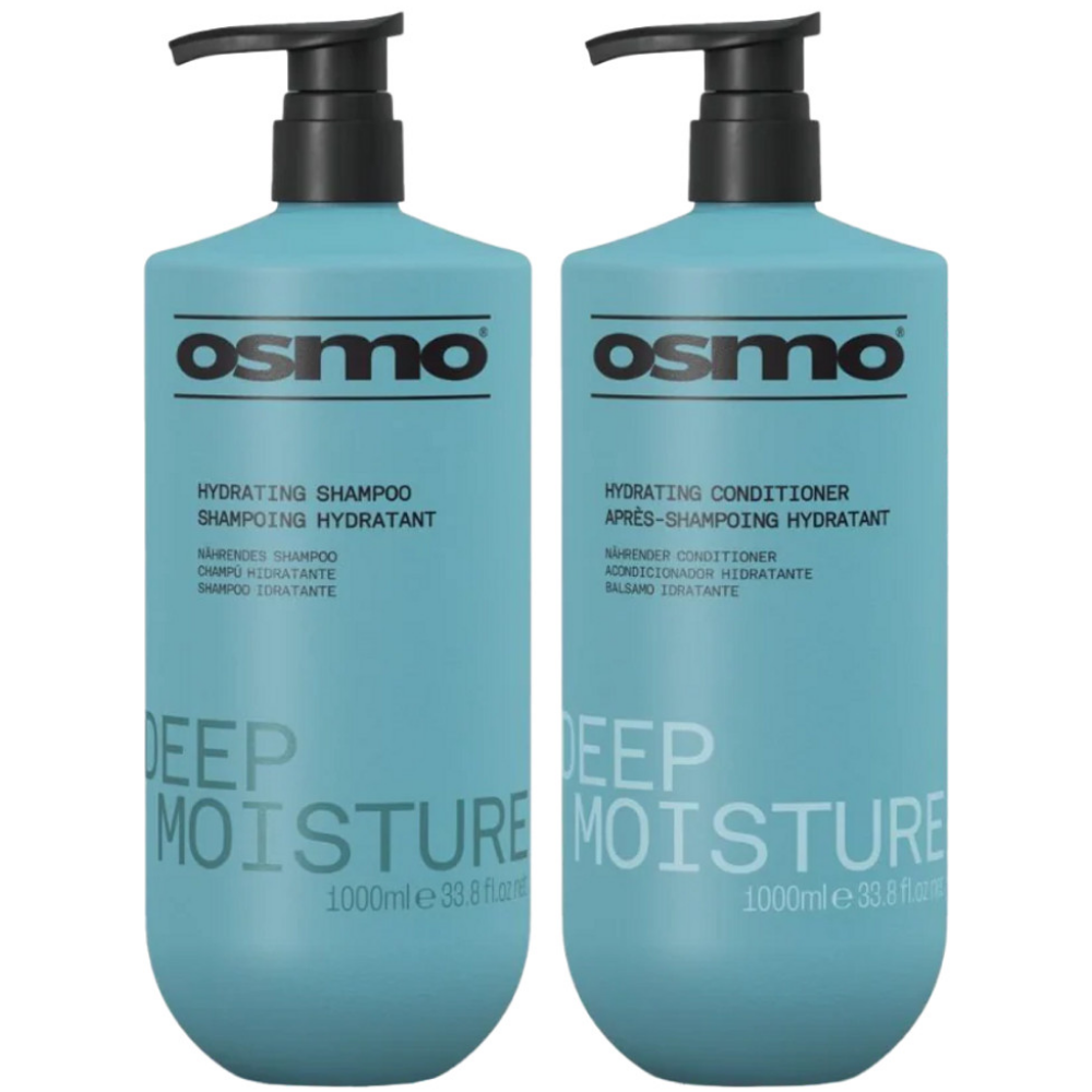Osmo Deep Moisture Hydrating Shampoo & Conditioner Twin 2 x 1000ml