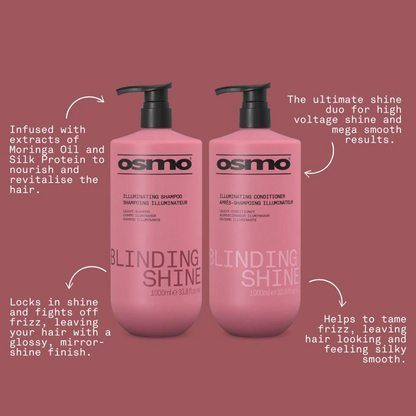 Osmo Blinding Shine Illuminating Shampoo & Conditioner Twin 2 x 1000ml