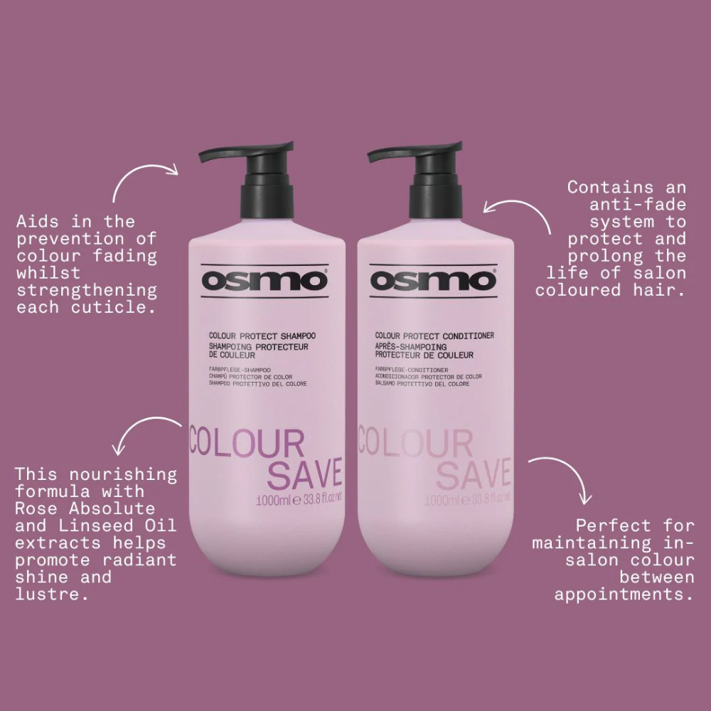 Osmo Colour Save Colour Protect Shampoo & Conditioner Twin 2 x 1000ml