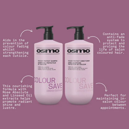 Osmo Colour Save Colour Protect Shampoo & Conditioner Twin 2 x 1000ml