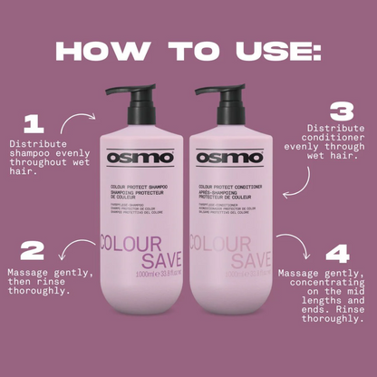 Osmo Colour Save Colour Protect Shampoo & Conditioner Twin 2 x 1000ml
