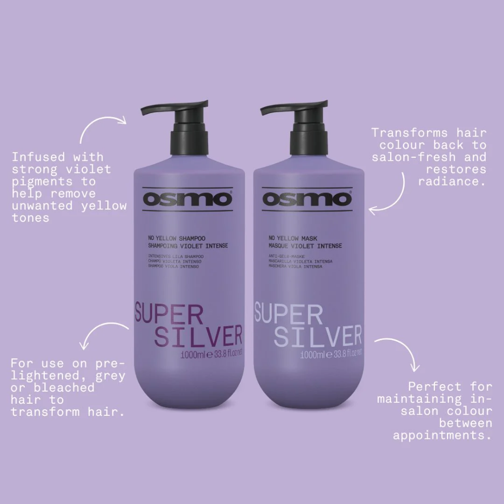Osmo Super Silver No Yellow Shampoo & Mask Twin 2 x 1000ml
