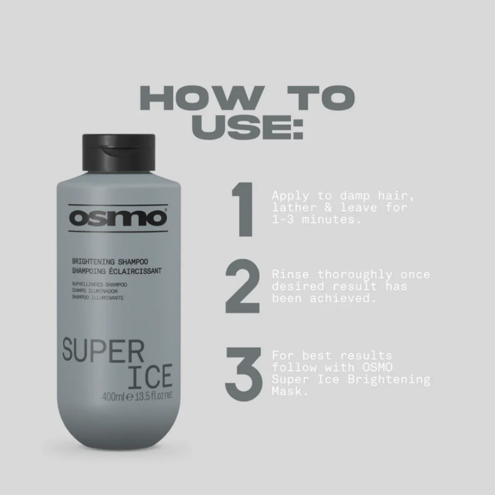 Osmo Super Ice Brightening Shampoo & Brightening Mask Twin 2 x 1000ml