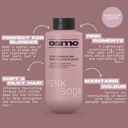 Osmo Pink Soda Colour Enhancing Shampoo & Mask Twin 2 x 1000ml
