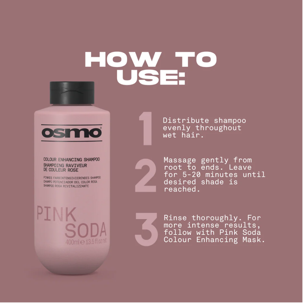 Osmo Pink Soda Colour Enhancing Shampoo & Mask Twin 2 x 1000ml